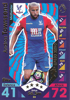 Andros Townsend Crystal Palace 2016/17 Topps Match Attax Speed King #88